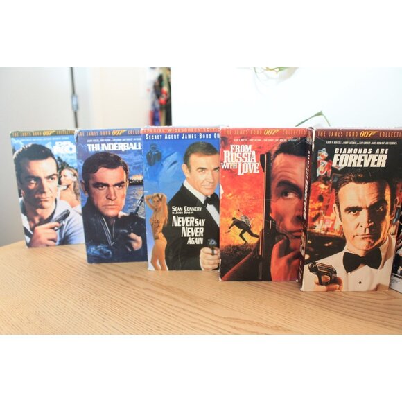 James Bond 007 VHS Colletction Lot of 9 - TESTED and WORKING. - Picture 3 of 17